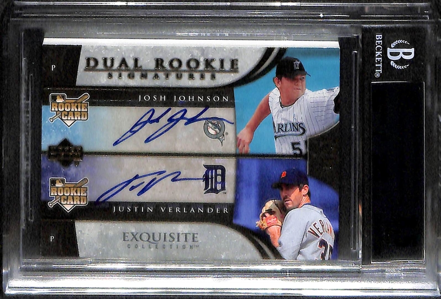Lot Of 3 Baseball Graded Auto Rookie Cards w. Verlander, Braun BGS 9.5, & Weaver