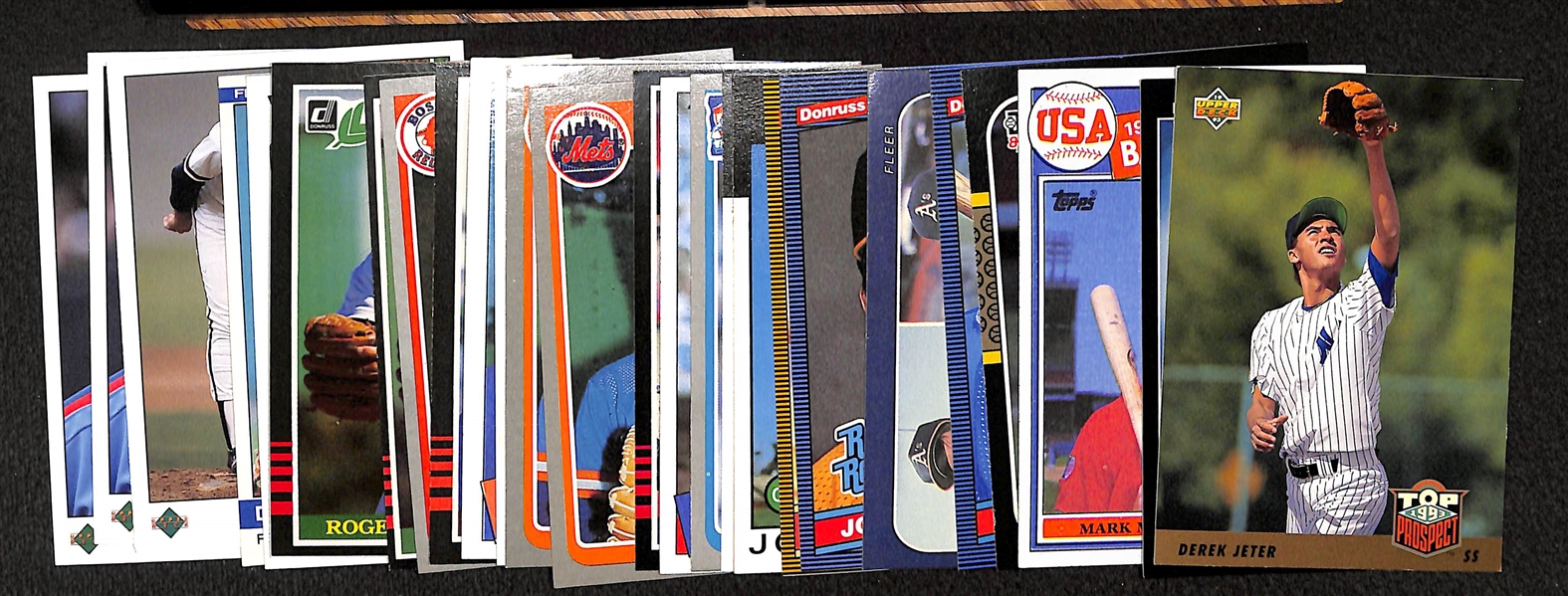 Lot Of 27 Baseball Stars Rookie Cards w. Jeter, McGwire, Clemens, Puckett, +