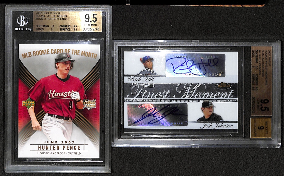 Lot Of 17 Baseball Graded Cards w. Rookies & Autos w. Jeter, Griffey Jr, Sosa (Leaf RC)