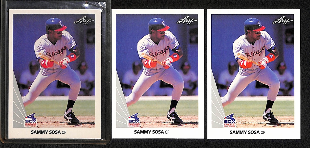 Lot Of 34 Baseball Stars Rookie Cards w. Griffey Jr Upper Deck, Sosa, Maddux, Larkin, & more