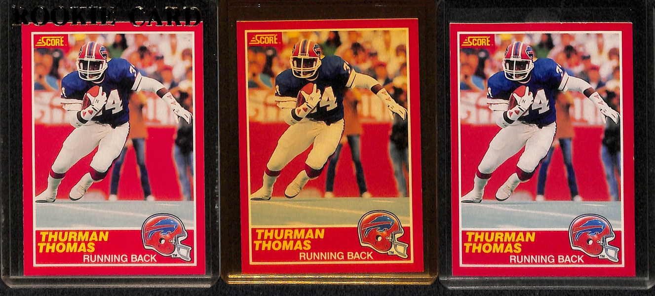 Lot Of 23 Football Stars Rookie Cards w. Jerry Rice Topps