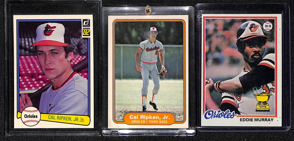 Lot Of 5 Orioles Rookies - inc. 2 Cal Ripken Jr & 3 Eddie Murray Rookie Cards