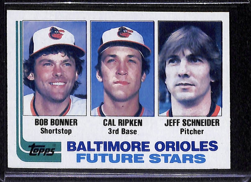 Lot Of 4 Cal Ripken Jr Cards - w. 1982 Topps Update Rookie Card