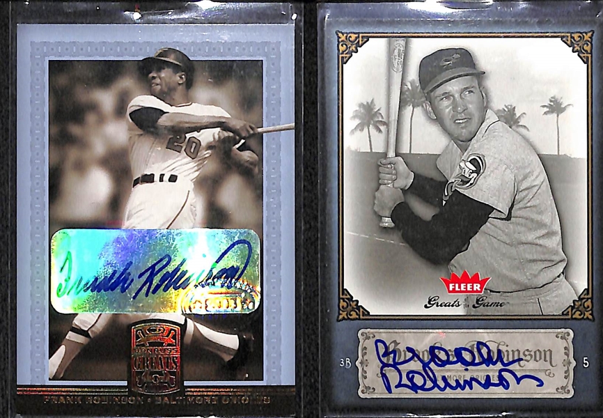 Lot Of 35 Orioles Autograph Cards w. Robinson