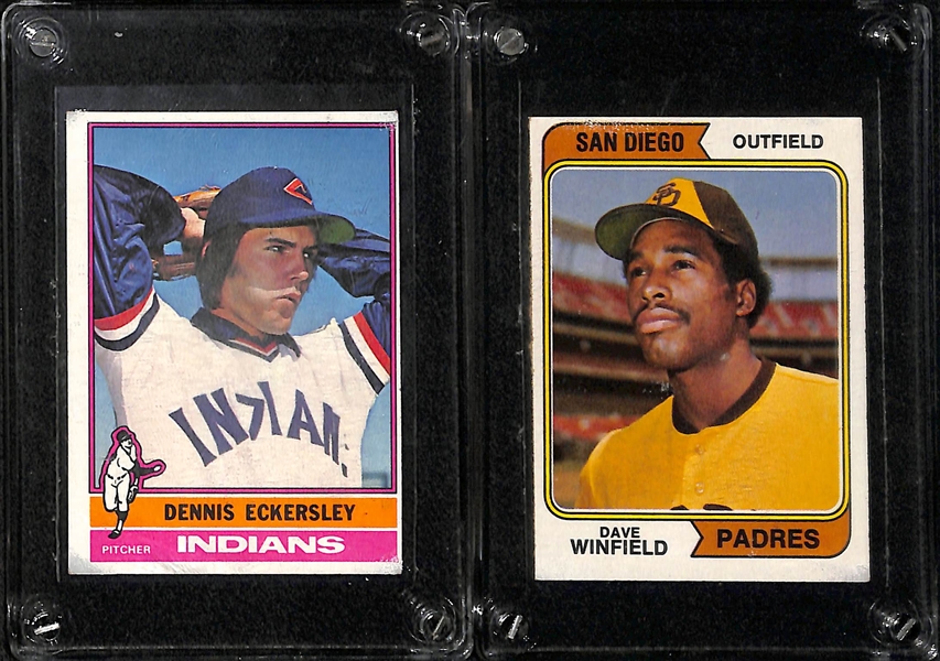 Lot Of 6 1970's Baseball Stars Cards w. Ozzie Smith RC