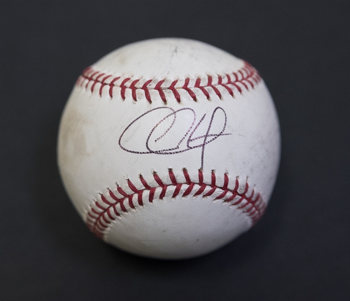 Lot Of 2 Signed Baseballs From Phillies Greats - Chase Utley & Cole Hamels