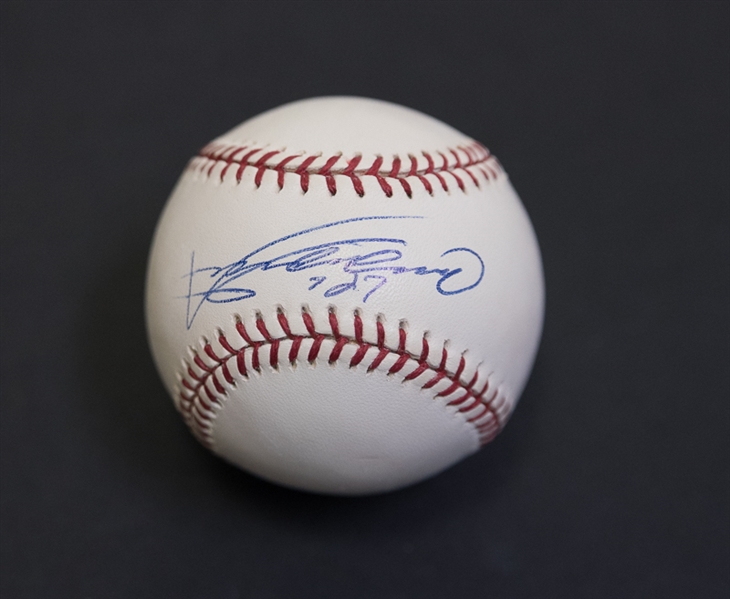 Lot Of 3 Baseball Stars Signed Baseballs w. Sammy Sosa (Mounted Memories)