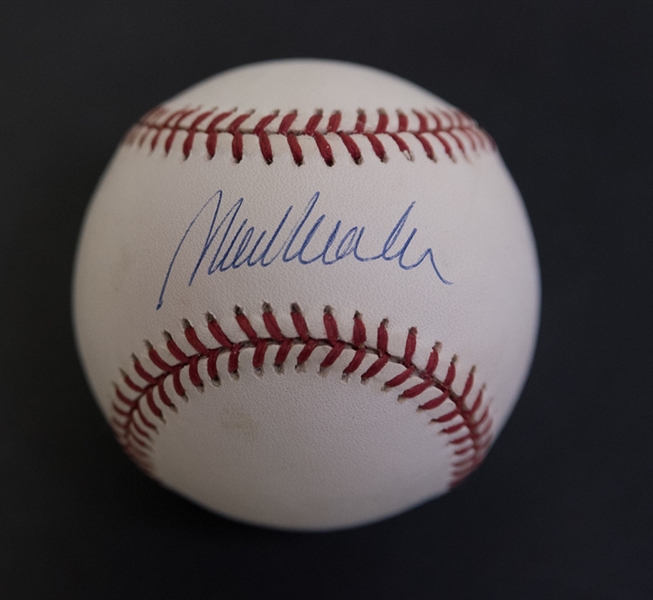Lot Of 3 Baseball Stars Signed Baseballs - Randy Johnson, Greg Maddux, & Mark Wohlers
