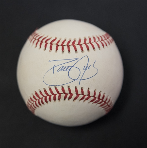Lot Of 3 Baseball Stars Signed Baseballs - Joe Morgan, Dave Justice, & Bob Feller