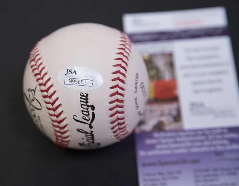 Richie Ashburn & Robin Roberts Signed Baseball - JSA