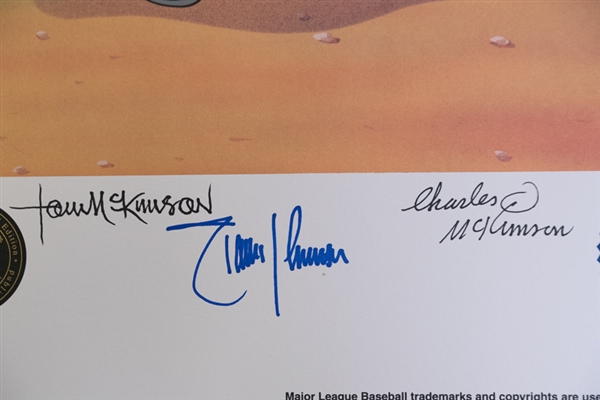 Randy Johnson Signed Warner Bros. Siricel Print - JSA