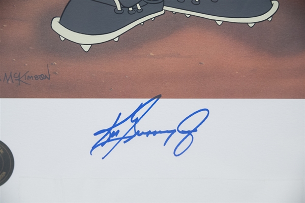 Ken Griffey Jr Signed Warner Bros. Siricel Print - JSA
