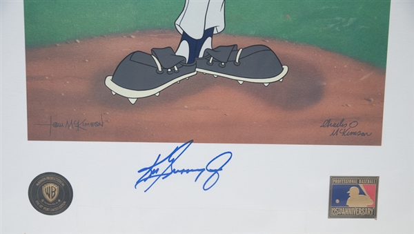Ken Griffey Jr Signed Warner Bros. Siricel Print - JSA