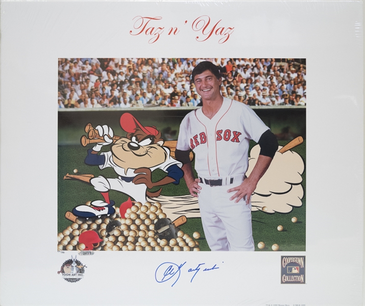 Cal Ripken Jr & Carl Yastrzemski Signed Siricel Prints - JSA