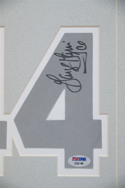 George Gervin Signed Matted Display - PSA