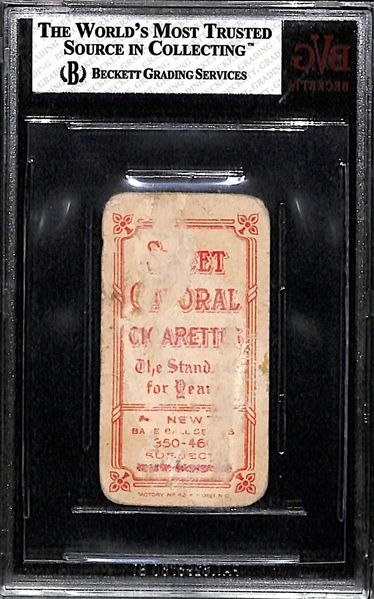 1909 T206 John McGraw Sweet Caporal Back - Portrait With Cap BVG 1
