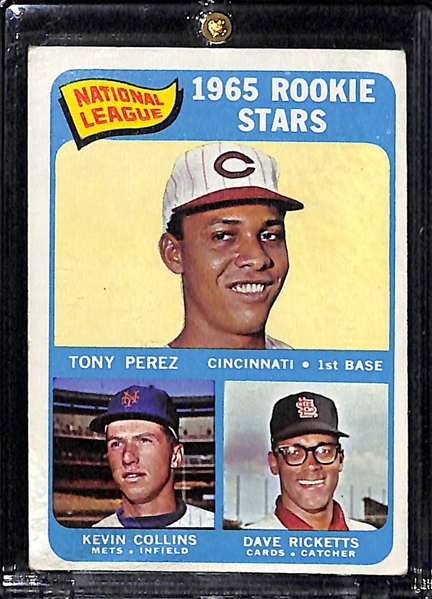 Catfish Hunter & Tony Perez 1965 Topps Rookie Cards