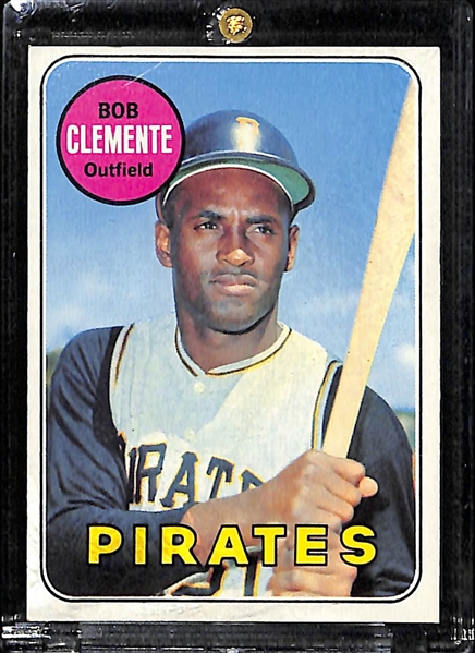 1969 Topps Roberto Clemente & Hank Aaron Cards