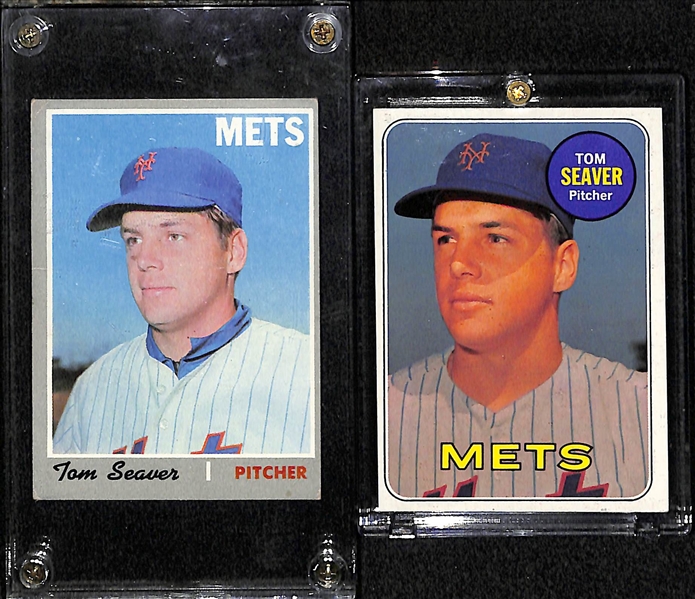 Lot Of 2 Tom Seaver Cards - 1969 & 1970 Topps