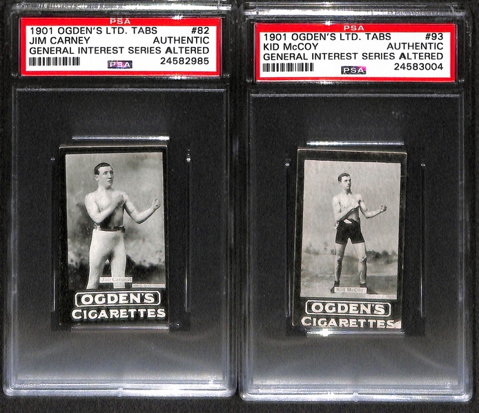 Lot Of 5 1909 Ogden's Boxing Cards PSA Altered w. McCoy