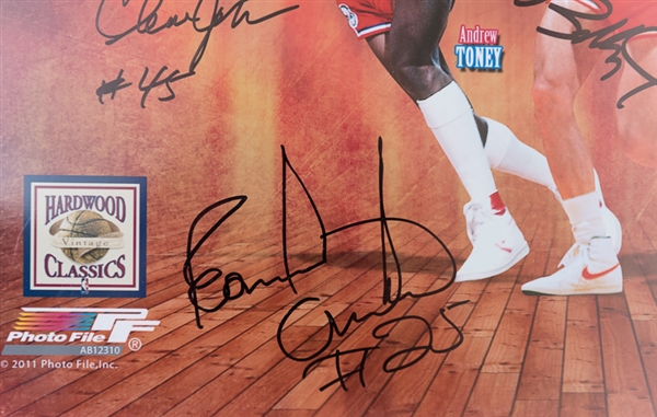 1983 Philadelphia 76ers Champions 16 x 20 Photo Signed by 6 Players