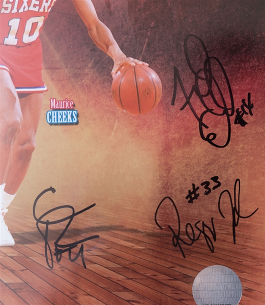 1983 Philadelphia 76ers Champions 16 x 20 Photo Signed by 6 Players