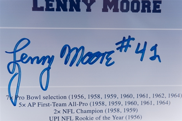 Penn State Legends Running Backs 22 x 28 Matted Photo Display w. Lenny Moore & Lydell Mitchell - JSA 