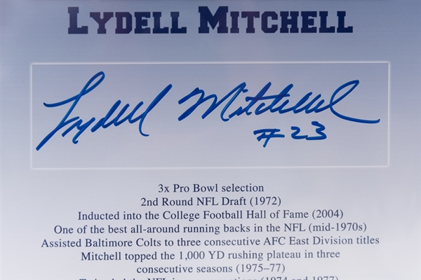 Penn State Legends Running Backs 22 x 28 Matted Photo Display w. Lenny Moore & Lydell Mitchell - JSA 