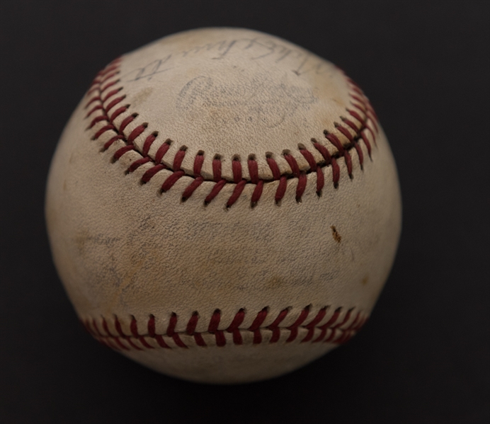1979 Phillies Partial Team Signed Ball w. Schmidt