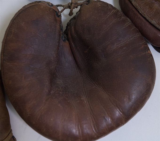 Lot Of 6 Vintage Baseball Gloves w. Jim Finnegan