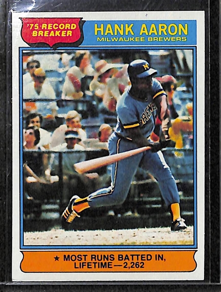 1976 Topps Complete Baseball Set w. Eckersley Rookie Card & George Brett 2nd Year Cards