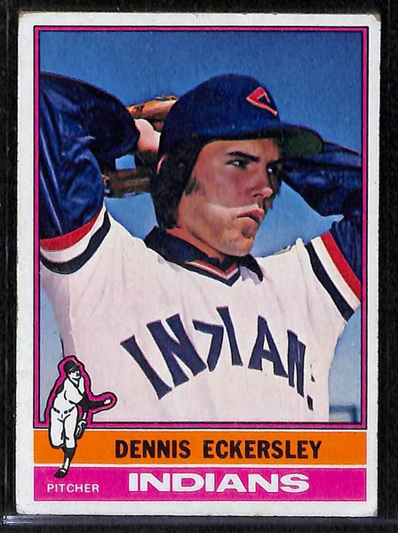 1976 Topps Complete Baseball Set w. Eckersley Rookie Card & George Brett 2nd Year Cards