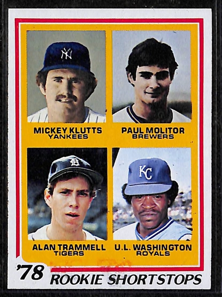 1978 Topps Complete Baseball Set w. Eddie Murray & Molitor/Trammell Rookie Cards