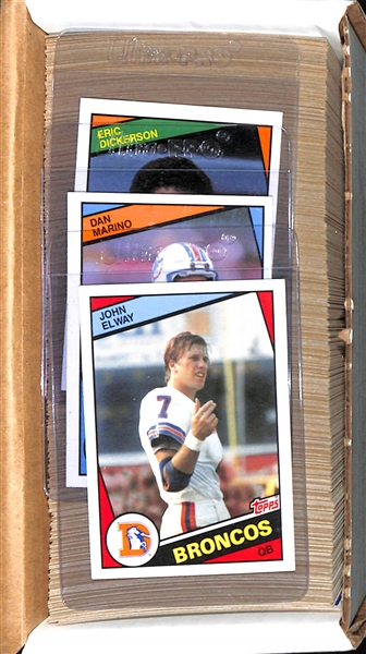 1984 Topps Complete Football Set w. Elway, Marino, & Dickerson Rookie Cards