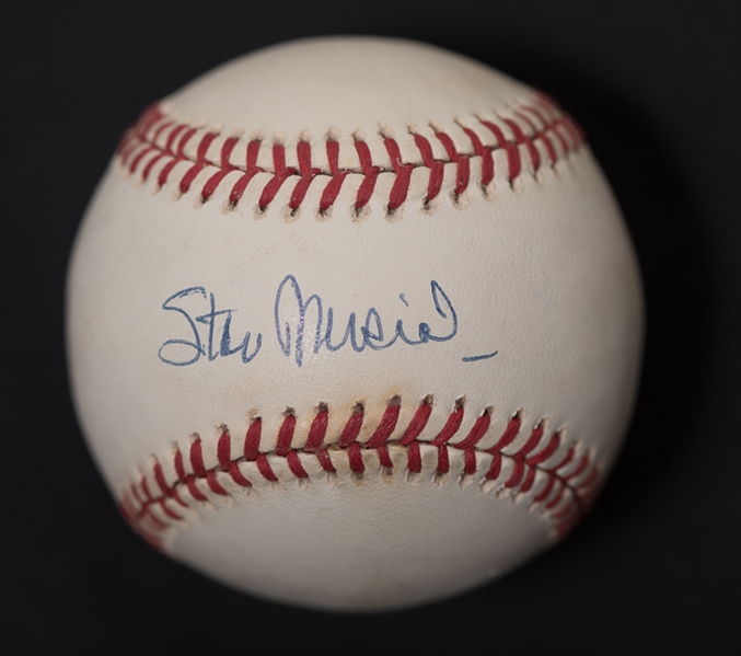 Stan Musial & Mike Schmidt Signed Baseballs - JSA