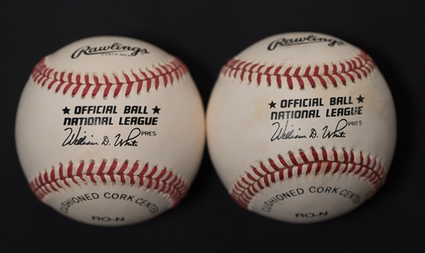 Stan Musial & Mike Schmidt Signed Baseballs - JSA