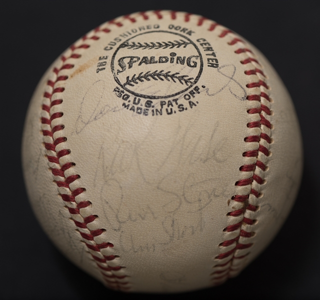 1970 Phillies Team Signed Baseball w. 22 Autographs w. Larry Bowa & Rick Wise