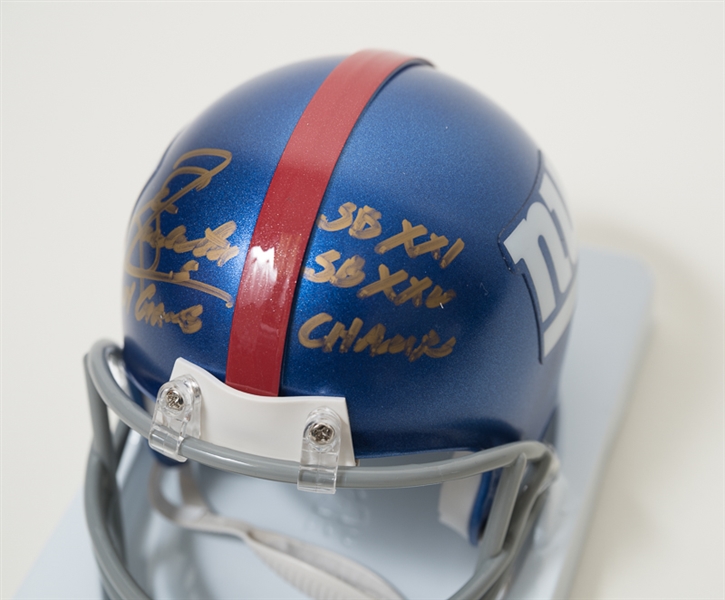 Sean Landeta Signed & Inscribed Giants Mini Helmet - JSA