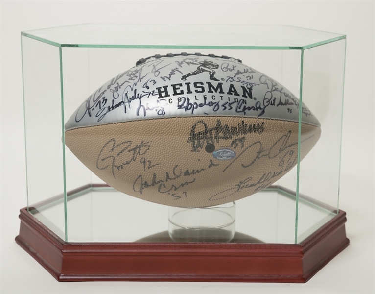 Heisman Trophy Winners Signed Football w. 20 Signatures Including Tim Tebow - Cappelletti COA