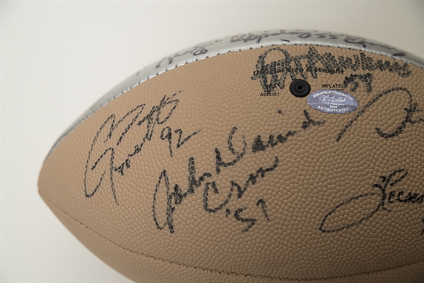 Heisman Trophy Winners Signed Football w. 20 Signatures Including Tim Tebow - Cappelletti COA