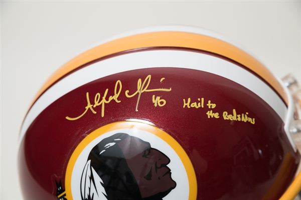 Alfred Morris Signed & Inscribed Riddell Full Size Helmet - JSA