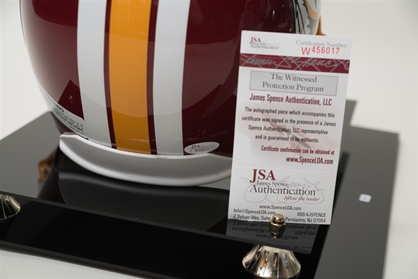 Alfred Morris Signed & Inscribed Riddell Full Size Helmet - JSA