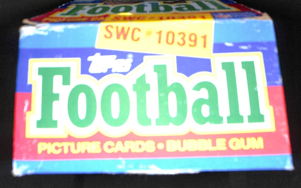 1986 Topps Football Sealed Wax Box 