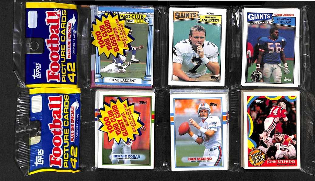 Lot Of 10 Baseball & Football Unopened Cello & Rack Packs