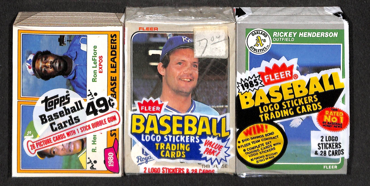 Lot Of 10 Baseball & Football Unopened Cello & Rack Packs