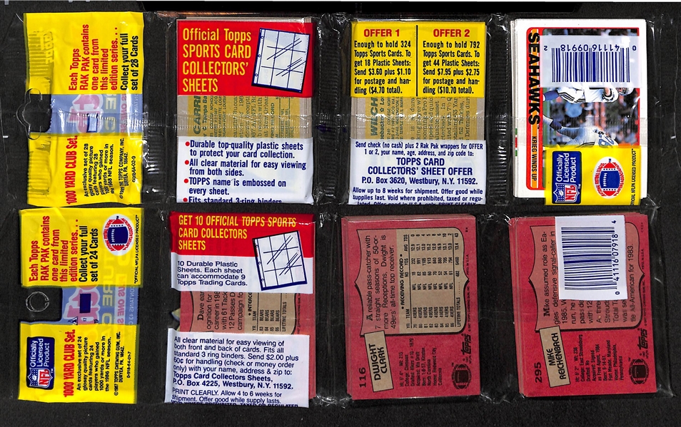 Lot Of 10 Baseball & Football Unopened Cello & Rack Packs