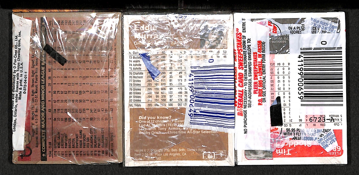 Lot Of 10 Baseball & Football Unopened Cello & Rack Packs