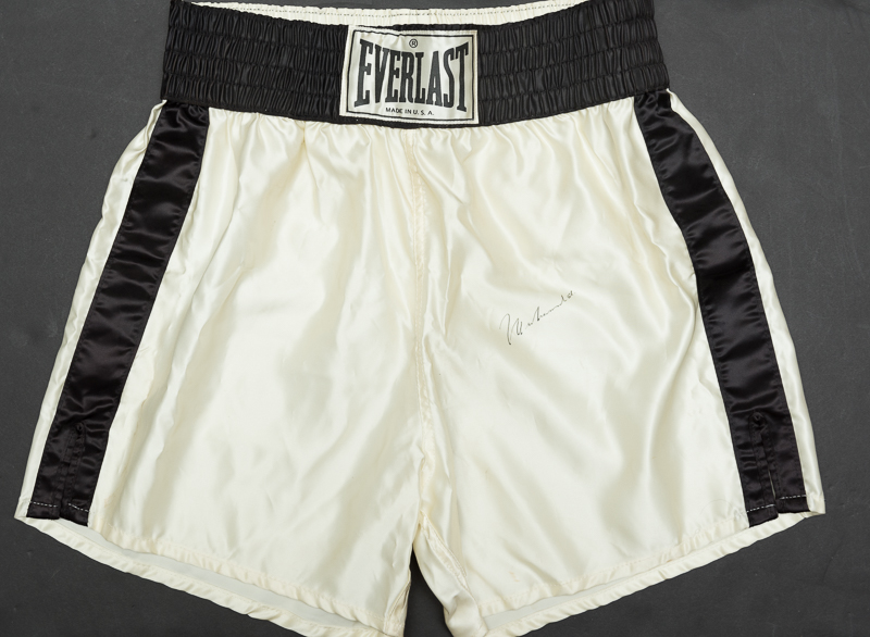 Lot Detail - Muhammad Ali Signed Everlast Boxing Trunks - JSA