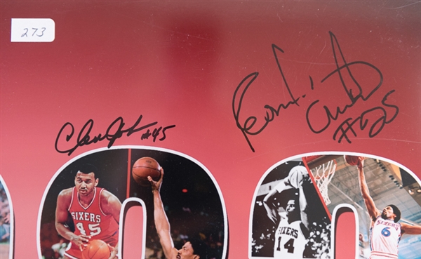 1983 Philadelphia 76ers Signed Poster Photo 