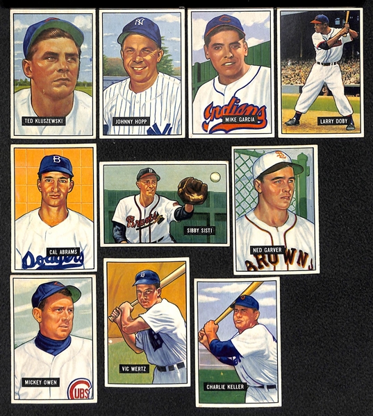 Lot Of 30 1951 Bowman Cards w. Ted Kluszewski
